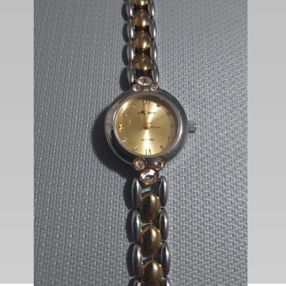 END 30-APR | Gold and Silver Women's Watch